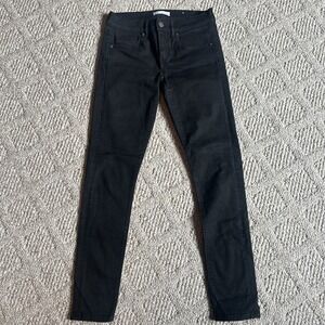 Womens Loft Jeans Size 25/0 Modern Skinny Stretch Black 28" Inseam EUC